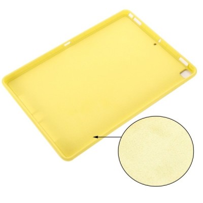 Apple iPad 10.2" (2019, 2020, 2021) „Shell“ cieta silikona (TPU) dzeltens apvalks | vacins.lv