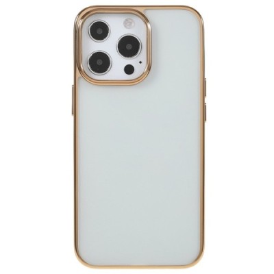 Apple iPhone 13 Pro Max „X-Level“ Glitter dzidrs (caurspīdīgs) silikona TPU apvalks (apmales zeltā krāsā) | Vacins.lv