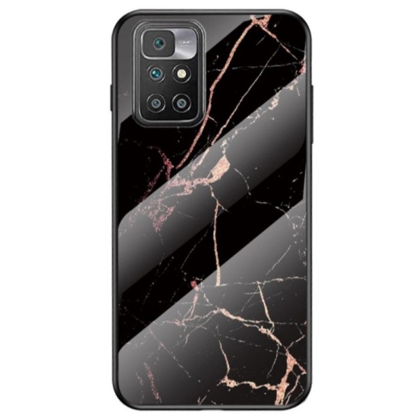 „Marble“ cieta silikona (TPU) apvalks - melns / zelta (OnePlus Nord 2)