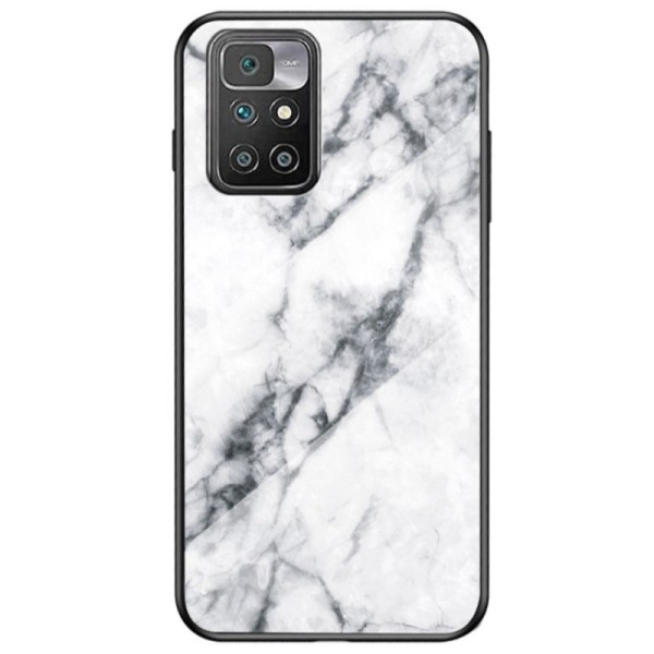 „Marble“ cieta silikona (TPU) apvalks - balts (Redmi 10)
