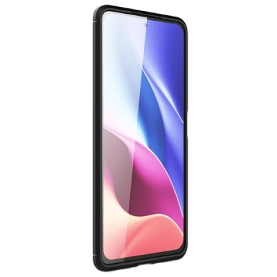 Xiaomi Poco F3 (Mi 11i) „Carbon“ cieta silikona (TPU) melns apvalks | vacins.lv