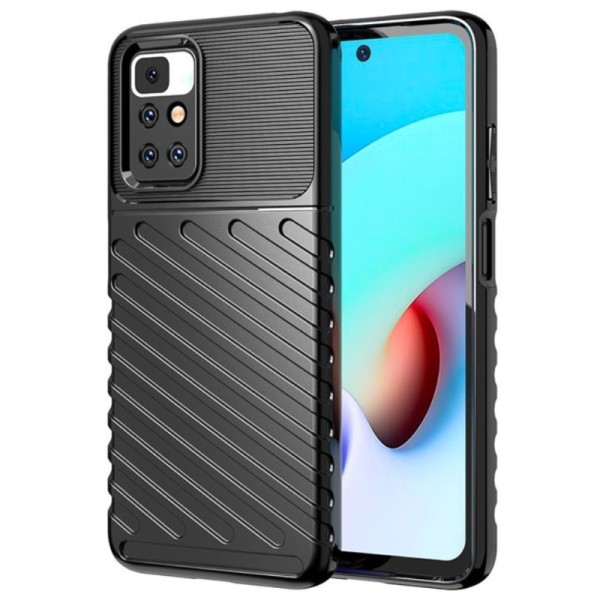 „Twill“ cieta silikona (TPU) apvalks - melns (Redmi 10)