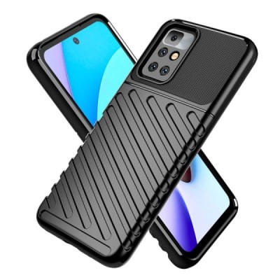 Xiaomi Redmi 10 „Twill“ cieta silikona (TPU) melns apvalks | vacins.lv