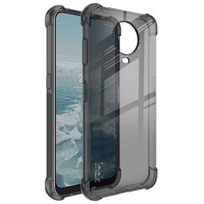 Nokia 6.3 (2021), G10, G20 Imak kieto silikono TPU skaidrus dėklas - nugarėlė pilkos spalvos | Priedai.lt