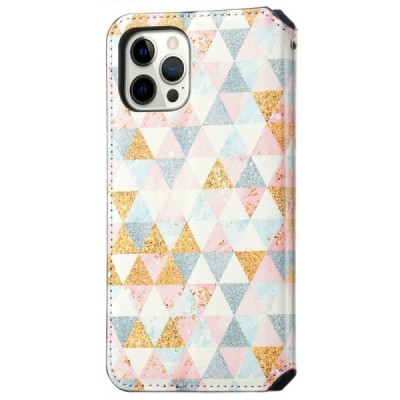 Apple iPhone 13 Pro Max „Caseneo“ Rhombus atvēramais krāsains maciņš | Vacins.lv