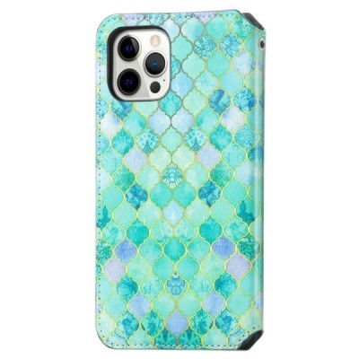 Apple iPhone 13 Pro Max „Caseneo“ Emerald atvēramais krāsains maciņš | Vacins.lv