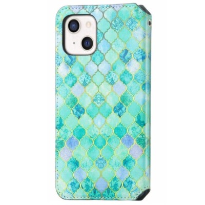 Apple iPhone 13 „Caseneo“ Emerald atvēramais krāsains maciņš | Vacins.lv