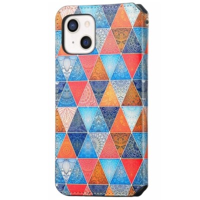 Apple iPhone 13 „Caseneo“ Mandala atvēramais krāsains maciņš | Vacins.lv