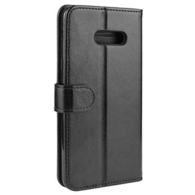 LG G8X ThinQ melns ādas maciņš | Vacins.lv