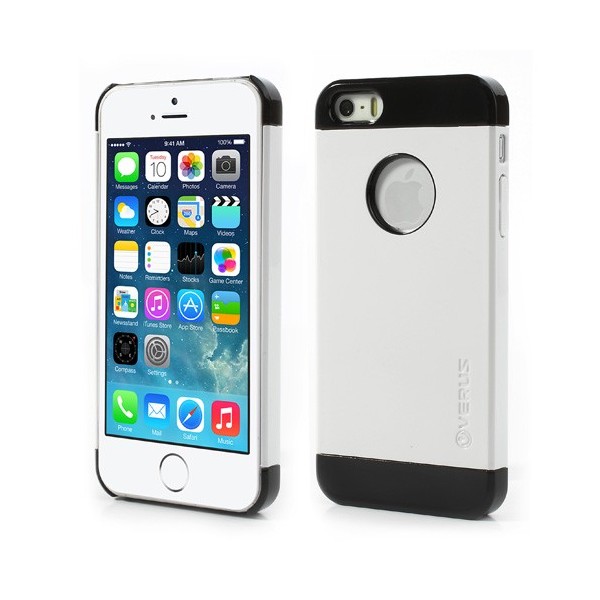 „Verus“ apvalks - balts/melns (iPhone 5 / 5S / SE 2016)