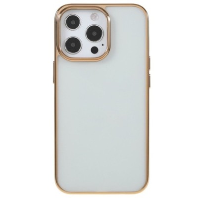 Apple iPhone 13 Pro „X-Level“ Glitter dzidrs (caurspīdīgs) silikona TPU apvalks (apmales zeltā krāsā) | Vacins.lv