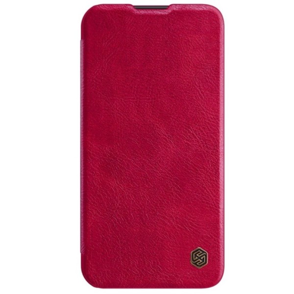 „Nillkin“ Qin Pro atverčiamas dėklas - raudonas (iPhone 13 Pro Max)