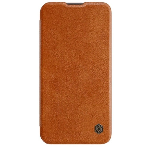 „Nillkin“ Qin Pro atvēramais maciņš - brūns (iPhone 13 Pro Max)