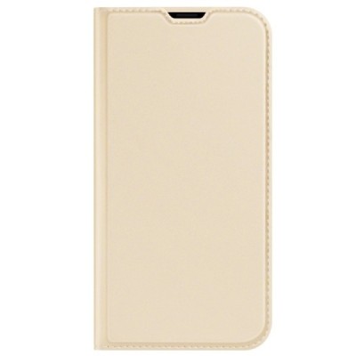 „Dux Ducis“ Skin serijos Apple iPhone 13 Pro Max auksinis odinis atverčiamas dėklas | Priedai.lt