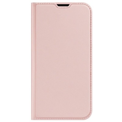Apple iPhone 13 Pro Max „Dux Ducis“ Skin sērijas rozs ādas atvērams maciņš | Vacins.lv