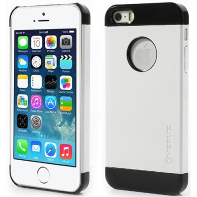 Balts ar melniem lenti „Verus“ Apple iPhone 5, 5S apvalks / vacins.lv