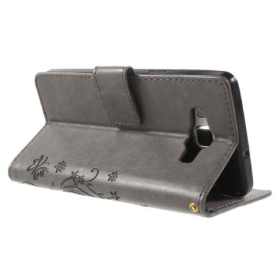 „Butterfly“ Samsung Galaxy A5 (A500F) pilkas odinis dėklas | Priedai.lt