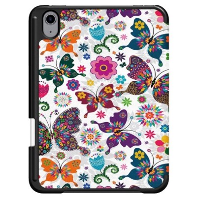 Apple iPad mini 6 2021 „Butterflies“ atvēramais krāsains, maciņš | Vacins.lv