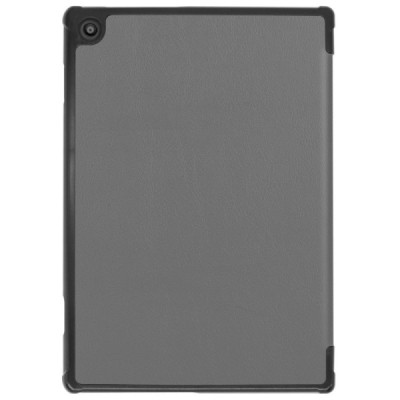 Lenovo Tab M10 FHD REL (X605FC) atverčiamas pilkas odinis dėklas (sulankstomas) | Priedai.lt