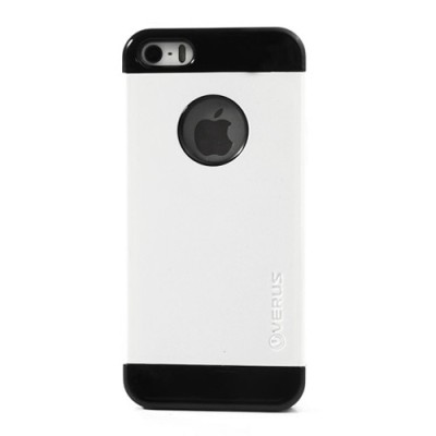 Balts ar melniem lenti „Verus“ Apple iPhone 5, 5S apvalks / vacins.lv