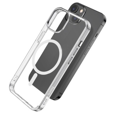 Hoco MagSafe Light Apple iPhone 13 Mini skaidrus silikoninis TPU dėklas | Priedai.lt