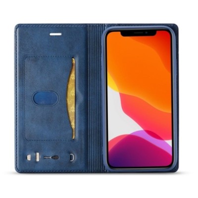 Apple iPhone 11 „Lc.Imeeke“ zils ādas atvērams maciņš | Vacins.lv