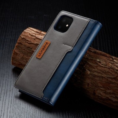 Apple iPhone 11 „Lc.Imeeke“ zils ādas atvērams maciņš | Vacins.lv