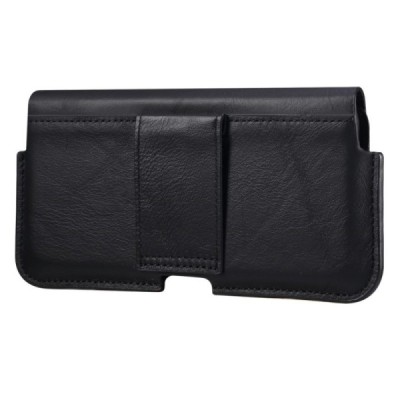 „Waist“ universali juoda odinė įmautė prie (ant) diržo (XL+ dydis) | Priedai.lt