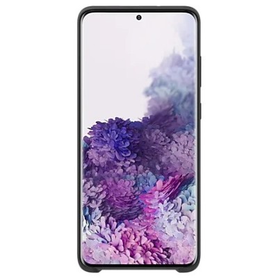 Samsung Galaxy S20+ (G985, G986) „Samsung“ Silicone Cover cieta silikona TPU melns apvalks | vacins.lv