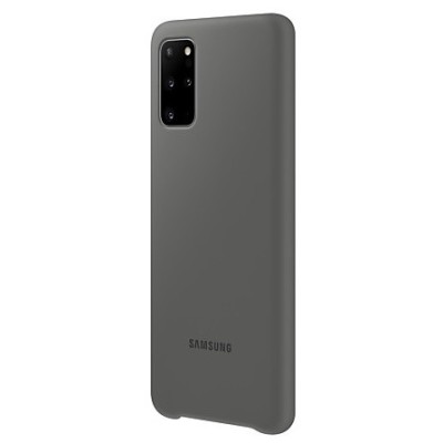 Samsung Galaxy S20+ (G985, G986) „Samsung“ Silicone Cover cieta silikona TPU pelēks apvalks | Vacins.lv