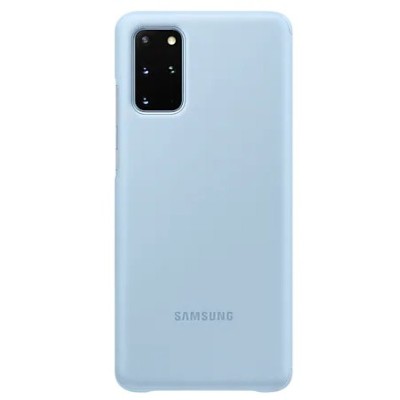 Samsung Galaxy S20+ (G985) oficiāls Smart Clear View Cover atvērams gaiši zils maciņš (maks) | Vacins.lv
