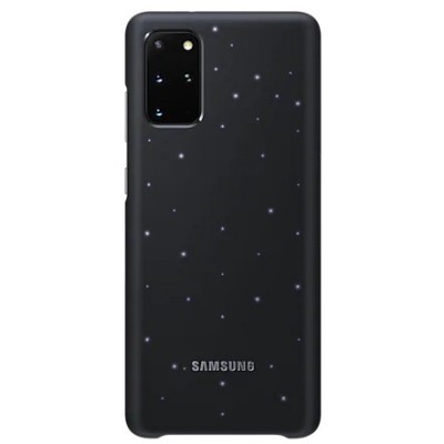 Samsung Galaxy S20+ (G985) Led Cover melns plastika apvalks | vacins.lv