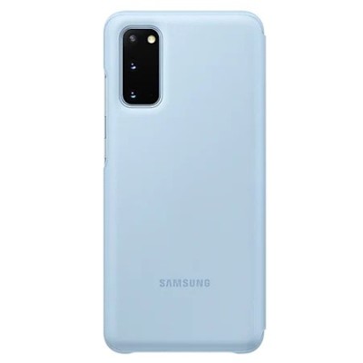 Samsung Galaxy S20 (G980) oficiāls Smart Led View Cover atvērams gaiši zils maciņš (maks) | Vacins.lv