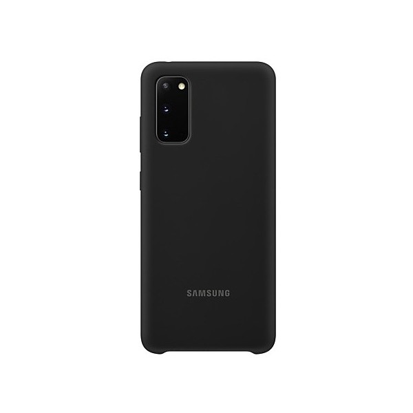 „Samsung“ Silicone Cover dėklas - juodas (Galaxy S20)