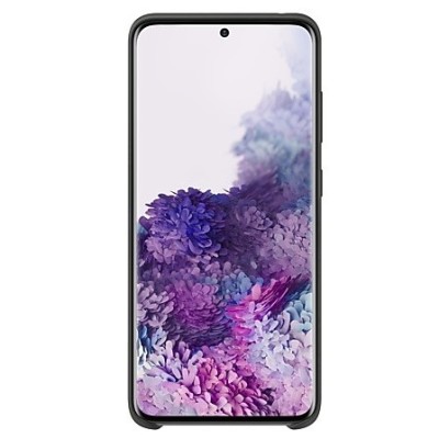 Samsung Galaxy S20 (G980) „Samsung“ Silicone Cover kieto silikono juodas dėklas | Priedai.lt