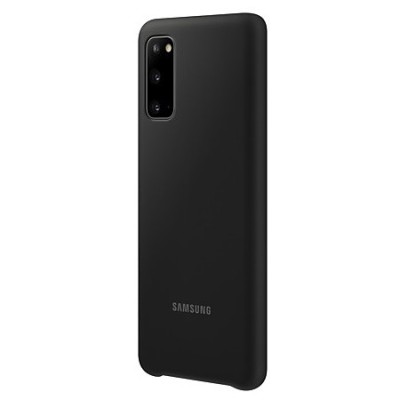 Samsung Galaxy S20 (G980) „Samsung“ Silicone Cover kieto silikono juodas dėklas | Priedai.lt