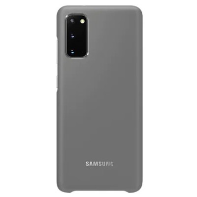 Samsung Galaxy S20 (G980) Smart Led Cover pilkas plastikinis dėklas | Priedai.lt