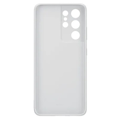 Samsung Galaxy S21 Ultra (G998B) „Samsung“ Silicone Cover cieta silikona TPU gaiši pelēks apvalks | Vacins.lv