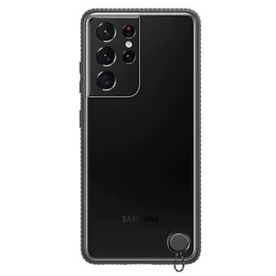 Samsung Galaxy S21 Ultra (G998B) „Samsung“ Clear Protective Cover cieta silikona TPU pelēks apvalks | Vacins.lv