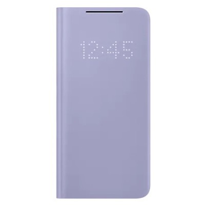 Samsung Galaxy S21 (G991B) oficiāls Smart Led View Cover atvērams violeta maciņš (maks) | Vacins.lv