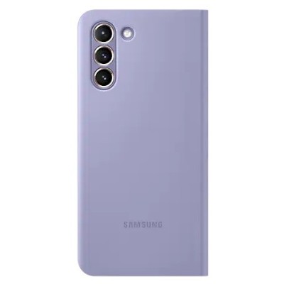 Samsung Galaxy S21 (G991B) originalus Smart Led View Cover atverčiamas violetinis dėklas - knygutė | Priedai.lt