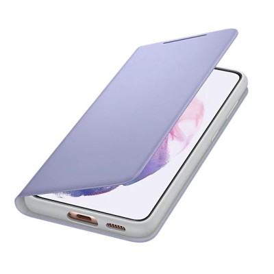 Samsung Galaxy S21 (G991B) originalus Smart Led View Cover atverčiamas violetinis dėklas - knygutė | Priedai.lt