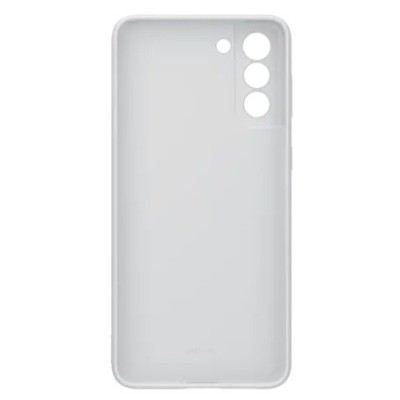 Samsung Galaxy S21+ (G996B) „Samsung“ Silicone Cover kieto silikono šviesiai pilkas dėklas | Priedai.lt