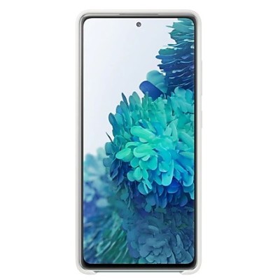 Samsung Galaxy S20 FE (Fan Edition) „Samsung“ Silicone Cover kieto silikono baltas dėklas | Priedai.lt