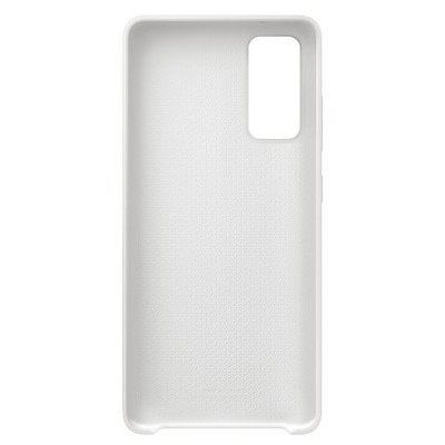 Samsung Galaxy S20 FE (Fan Edition) „Samsung“ Silicone Cover kieto silikono baltas dėklas | Priedai.lt