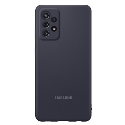 Samsung Galaxy A72 (A726B, A725F) „Samsung“ Silicone Cover kieto silikono juodas dėklas | Priedai.lt