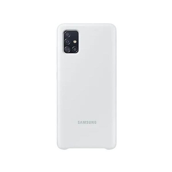 „Samsung“ Silicone Cover dėklas - baltas (Galaxy A51)