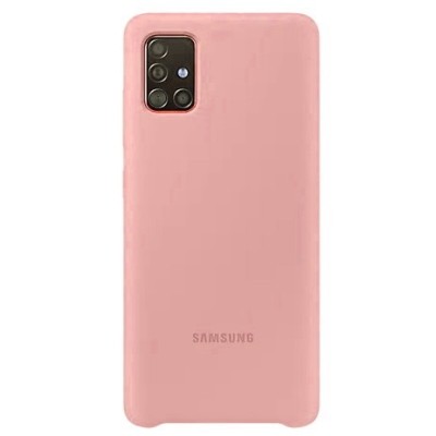 Samsung Galaxy A51 (A515) „Samsung“ Silicone Cover kieto silikono rožinis dėklas | Priedai.lt