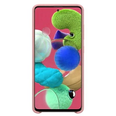 Samsung Galaxy A51 (A515) „Samsung“ Silicone Cover kieto silikono rožinis dėklas | Priedai.lt