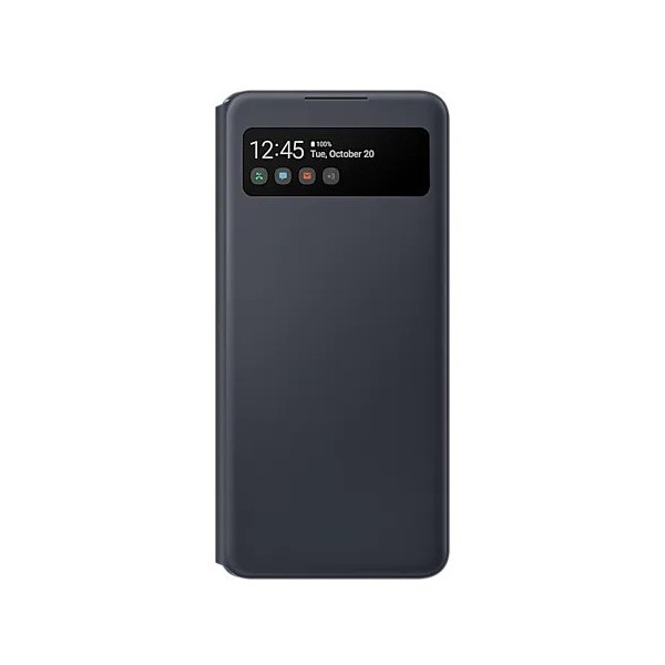 „Samsung“ S View Wallet Cover atvērams maciņš - melns (Galaxy A42 5G)